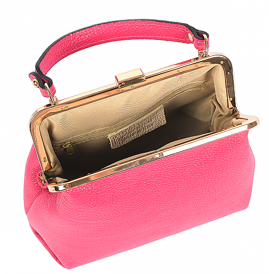 Genuine leather handbag made in Italy