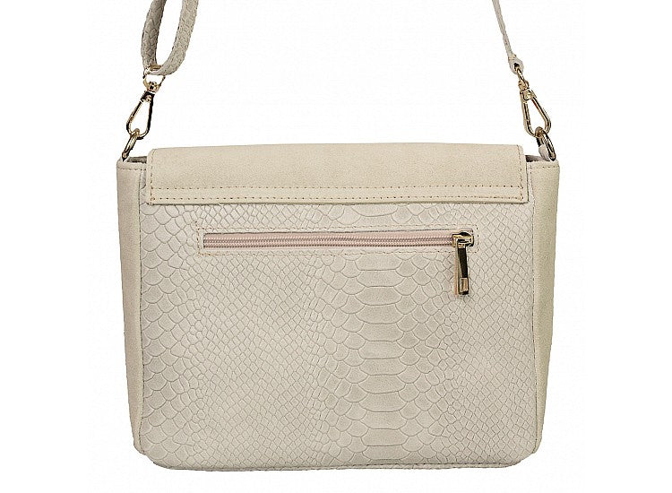 Genuine leather shoulder bag made in Italy