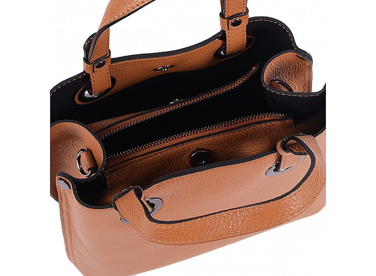 Genuine leather handbag made in Italy