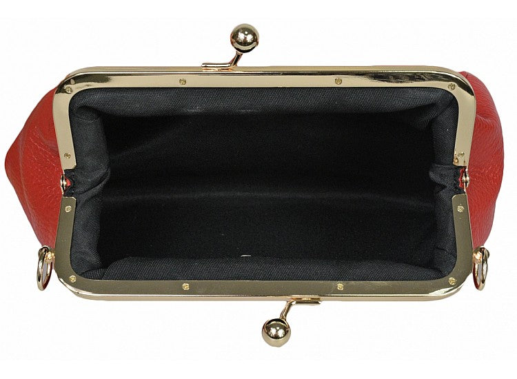 Genuine leather shoulder bag made in Italy