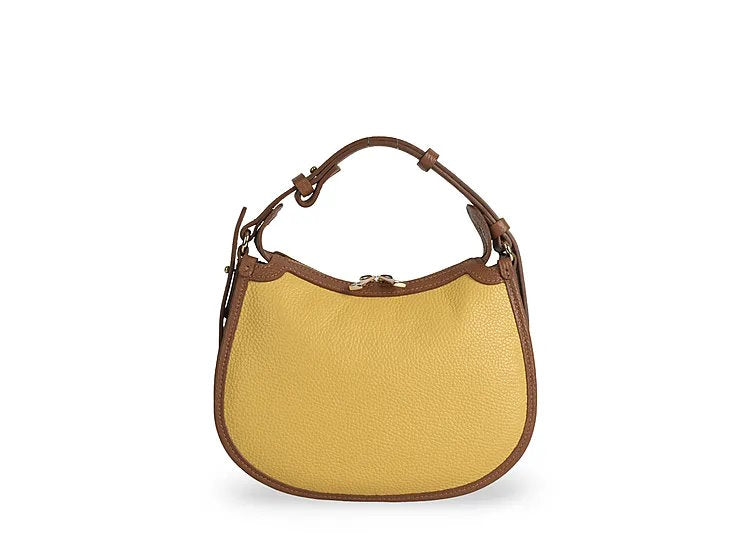 Structured Handbag in Genuine Dollaro Leather - Made in Italy - Art. 25393D