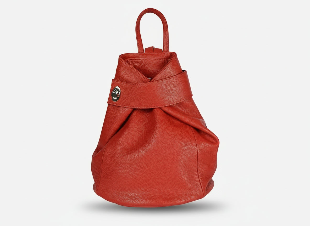 dollar leather backpack Soft Backpack in Genuine Dollar Leather - Made in Italy