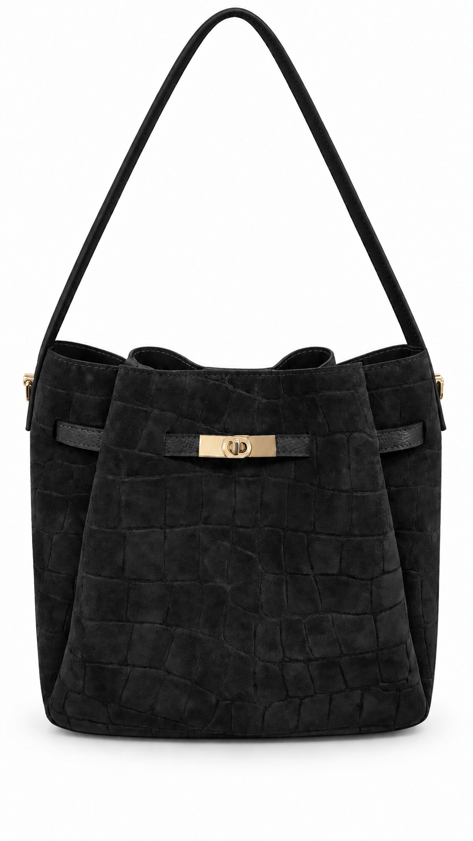 Soft Handbag in Genuine Printed Suede Leather - Made in Italy - Art. 26151