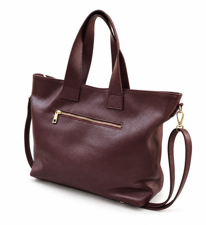 Soft Handbag and Shoulder Bag in Genuine Dollaro Leather - Made in Italy - Art. 26160