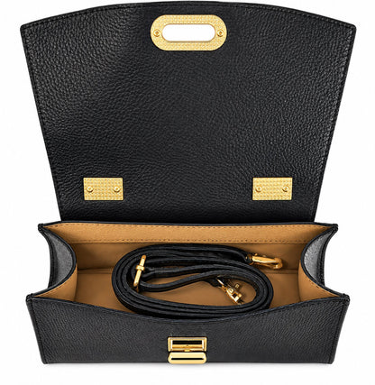 Structured Handbag in Genuine Dollaro Leather - Made in Italy - Art. 26153