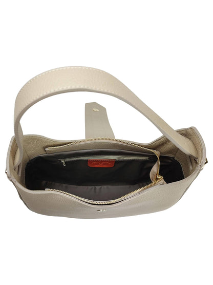 Structured Handbag and Crossbody bag in Genuine Dollar Leather - Made in Italy - Art. 24030