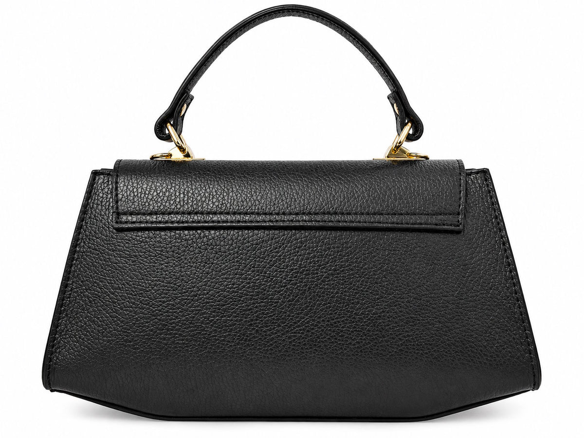 Structured Handbag in Genuine Dollaro Leather - Made in Italy - Art. 26153