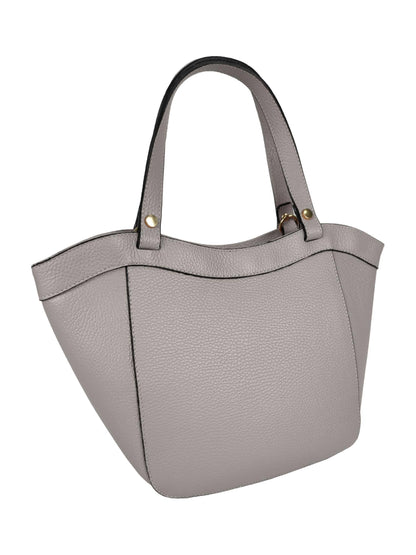 Structured Handbag in genuine Dollar Leather - Made in Italy - Art. 24029
