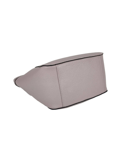 Structured Handbag in genuine Dollar Leather - Made in Italy - Art. 24029