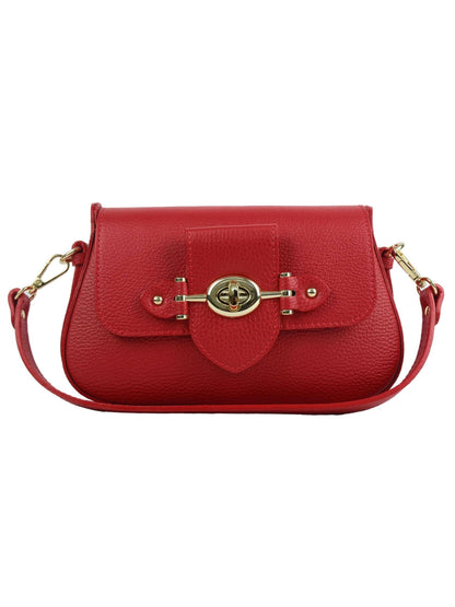 Structured Crossbody in Genuine Dollar Leather - Made in Italy - Art. 24028