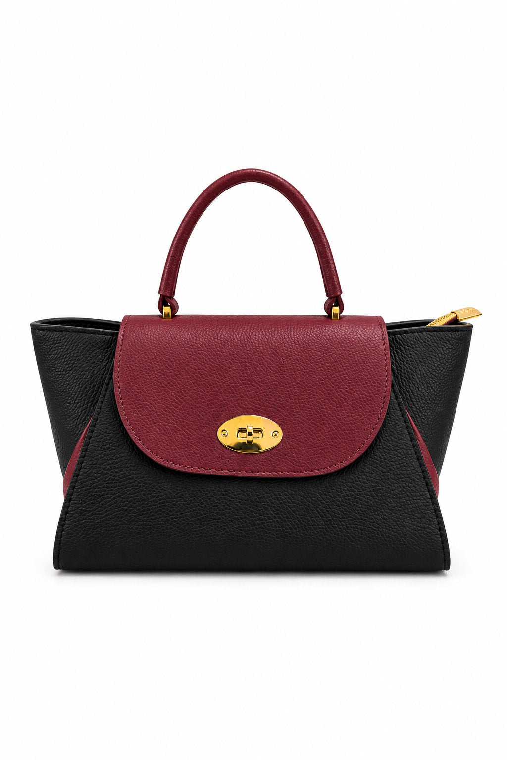 Structured Handbag in Genuine Dollaro Leather - Made in Italy - Art. 26157
