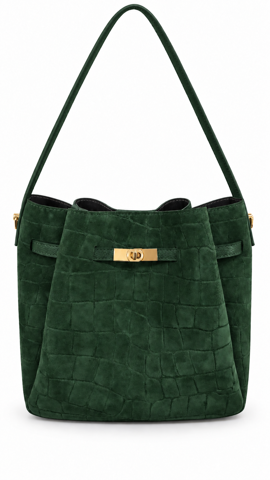 Soft Handbag in Genuine Printed Suede Leather - Made in Italy - Art. 26151