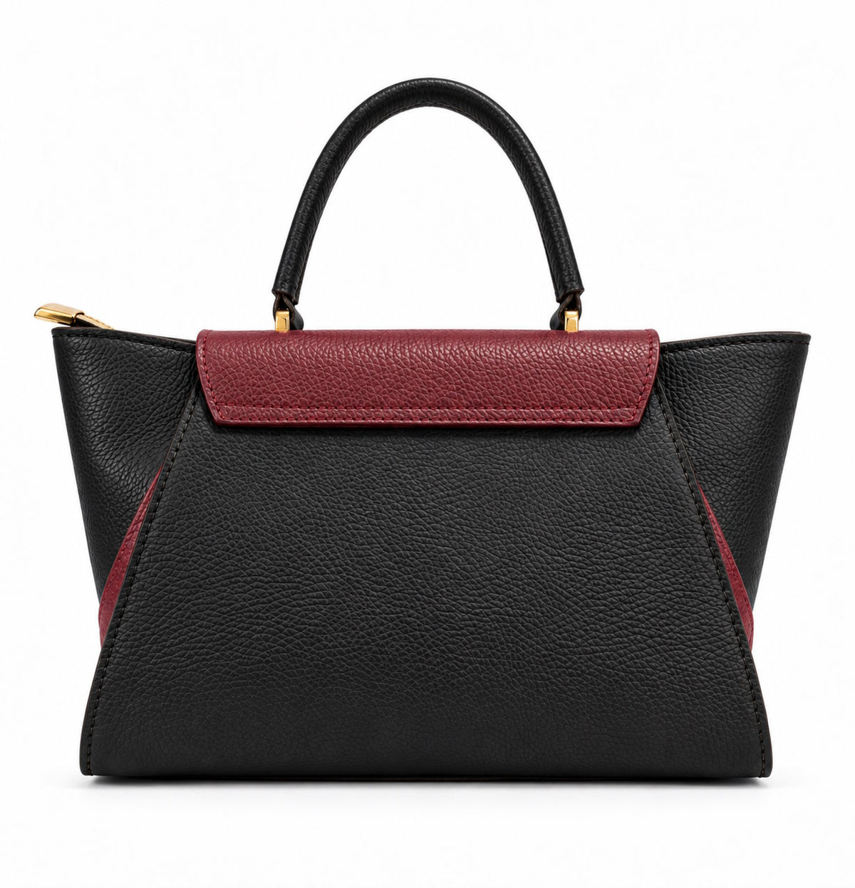 Structured Handbag in Genuine Dollaro Leather - Made in Italy - Art. 26157