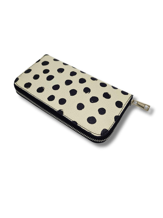 Structured Wallet in Genuine Dollar Leather - Made in Italy - Art. 26DOT01