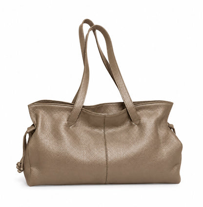 Soft Sholder Bag in Genuine Dollaro Leather - Made in Italy - Art. 26161
