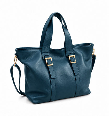 Soft Handbag and Shoulder Bag in Genuine Dollaro Leather - Made in Italy - Art. 26160