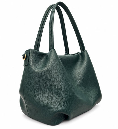 Soft Handbag in Genuine Dollaro Leather - Made in Italy - Art. 26159