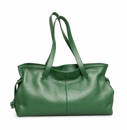 Soft Sholder Bag in Genuine Dollaro Leather - Made in Italy - Art. 26161
