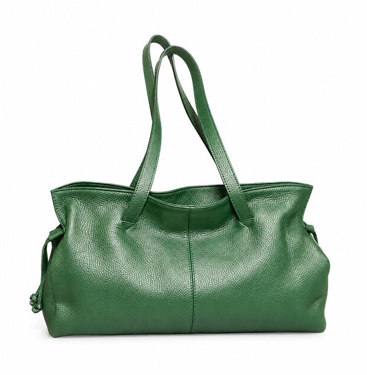 Soft Sholder Bag in Genuine Dollaro Leather - Made in Italy - Art. 26161