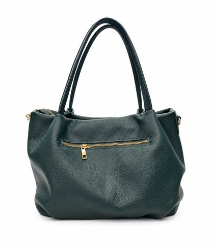 Soft Handbag in Genuine Dollaro Leather - Made in Italy - Art. 26159