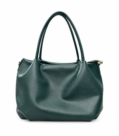 Soft Handbag in Genuine Dollaro Leather - Made in Italy - Art. 26159