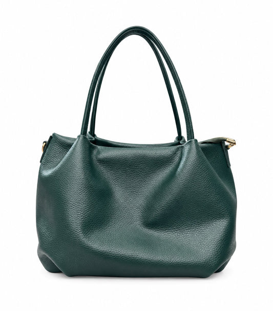 Soft Handbag in Genuine Dollaro Leather - Made in Italy - Art. 26159