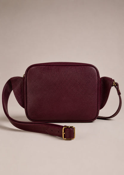 Soft Crossbody Bag in Genuine Dollaro Leather - Made in Italy - Art. 26136