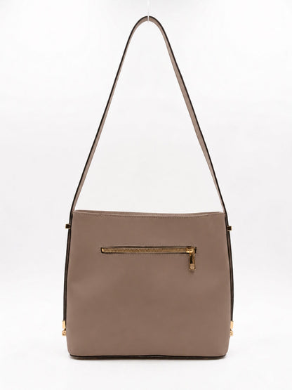 Structured Shoulder Bag in Genuine Ruga Leather - Made in Italy - Art. 26132