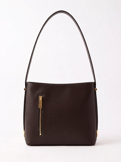 Structured Shoulder Bag in Genuine Ruga Leather - Made in Italy - Art. 26132
