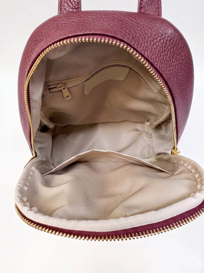 Soft Backpack in Genuine Dollaro Leather - Made in Italy - Art. 26111B