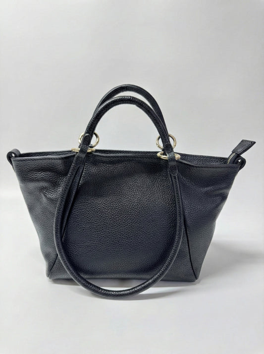 Soft Handbag and Crossbody bag in Genuine Dollar Leather - Made in Italy - Art. 26014