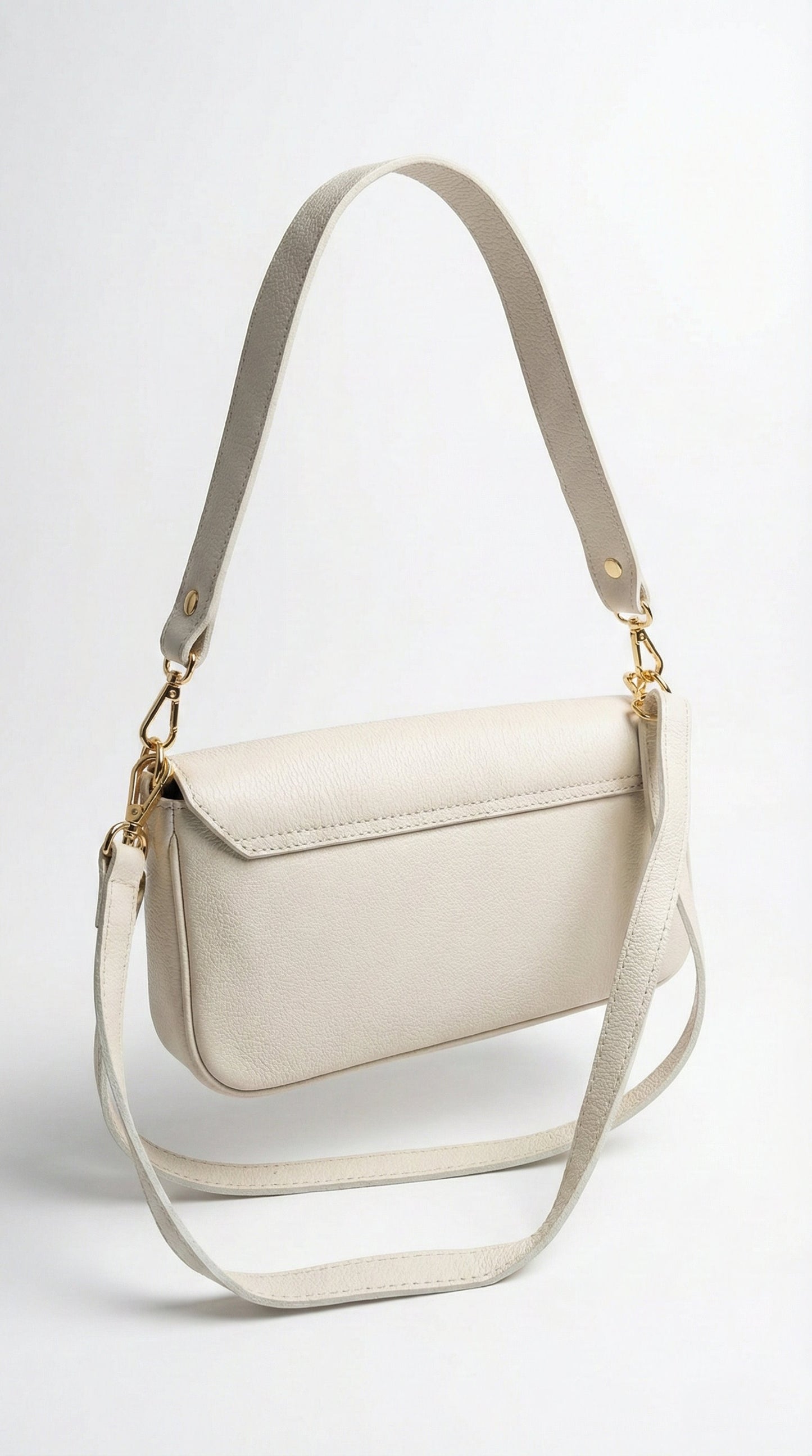 Structured Crossbody Bag in Genuine Dollaro Leather - Made in Italy - Art. 26040