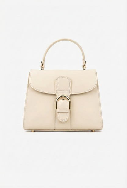 Structured Crossbody Bag in Genuine Dollar Leather - Made in Italy - Art. 25368