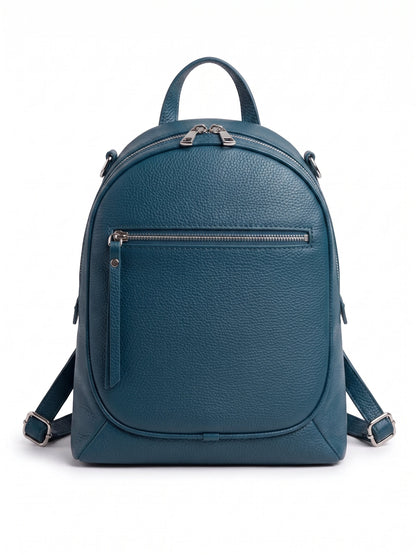 Structured Backpack in Genuine Dollaro and Croco Leather
