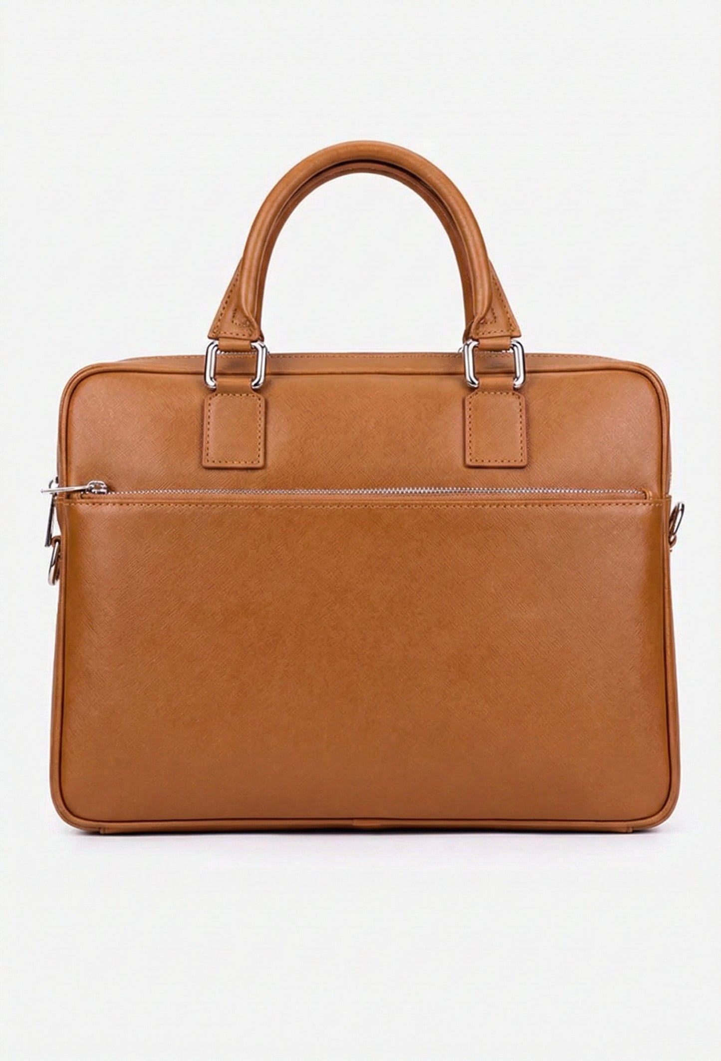 Structured Briefcase in Genuine Dollar Leather - Made in Italy - Art. 25396