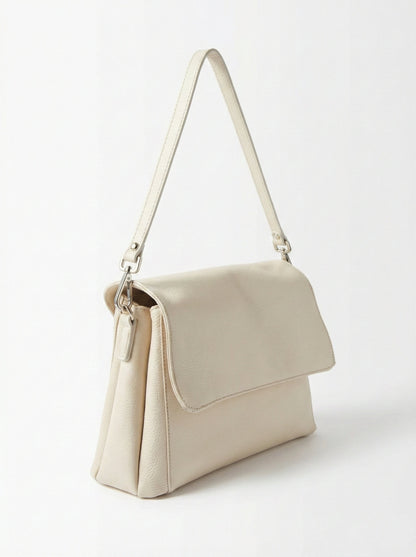 Soft Sholder Bag in Genuine Dollaro Leather - Made in Italy - Art. 26047