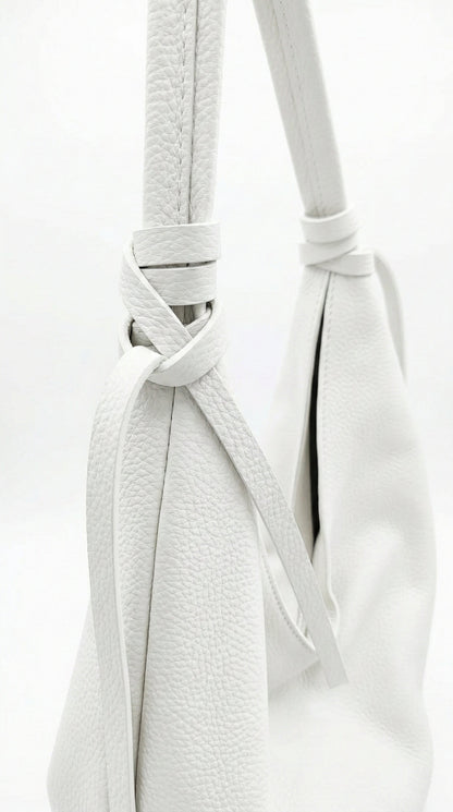 Soft Shoulder Bag in Genuine Dollaro Leather - Made in Italy - Art. 26058