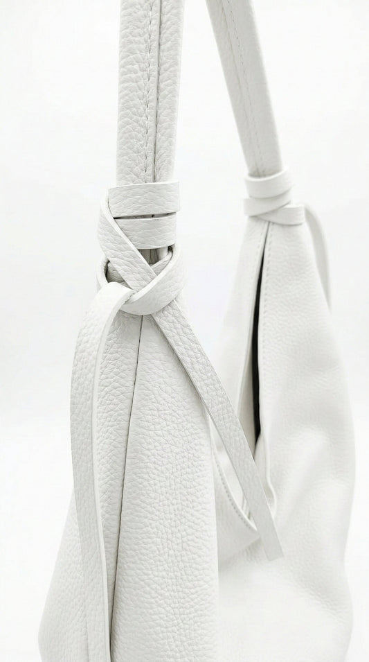 Soft Shoulder Bag in Genuine Dollaro Leather - Made in Italy - Art. 26058