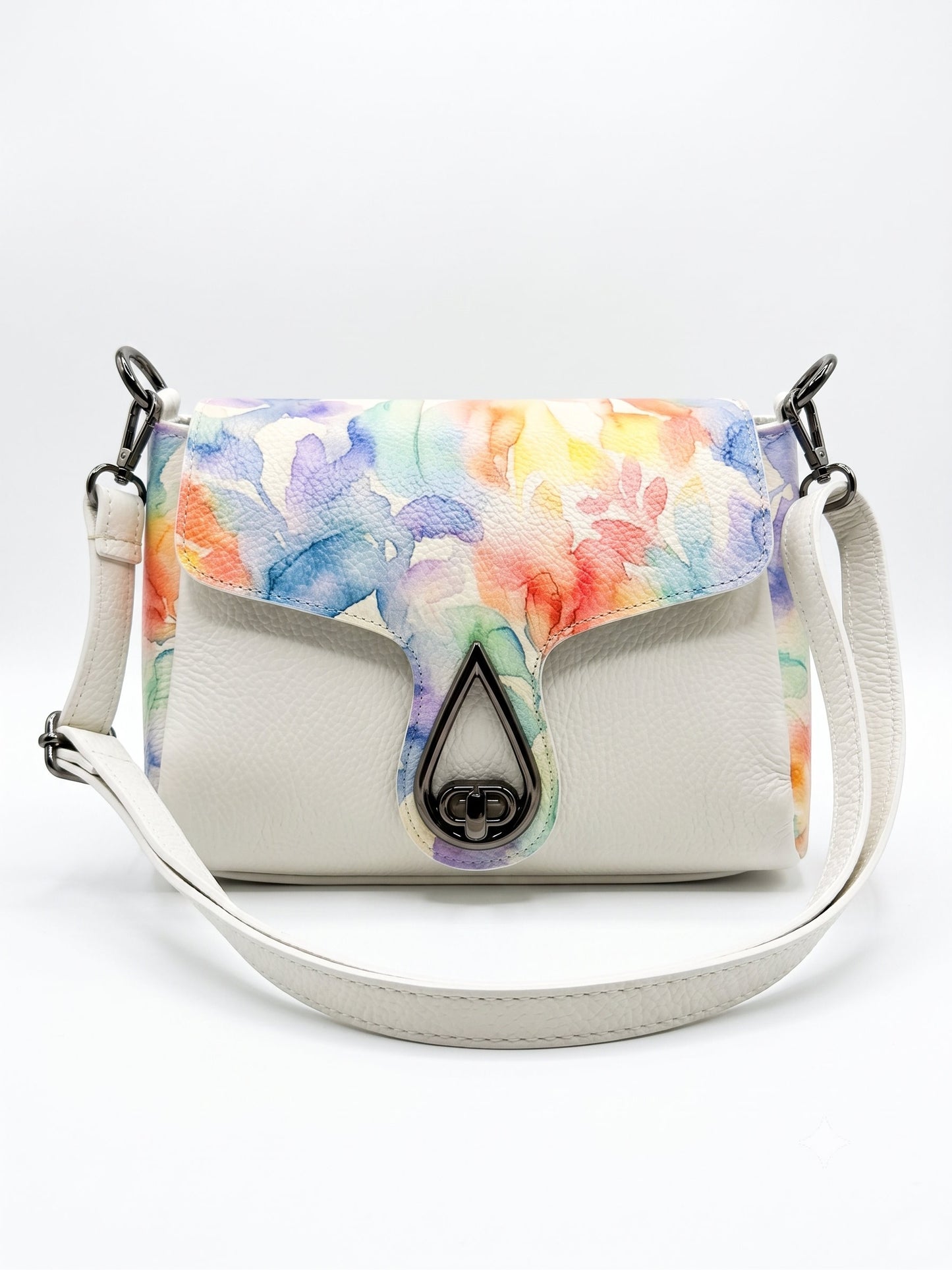 Soft Crossbody Bag in Genuine Dollaro Leather - Made in Italy - Art. 26120