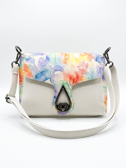 Soft Crossbody Bag in Genuine Dollaro Leather - Made in Italy - Art. 26120