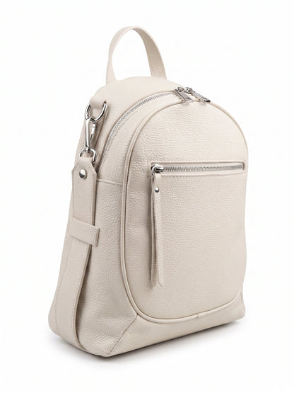 Structured Backpack in Genuine Dollaro and Croco Leather - Made in Italy - Art. 26088
