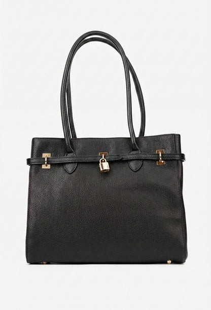 Structured Crossbody Bag in Genuine Dollar Leather - Made in Italy - Art. 25401