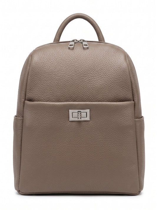 Soft Backpack in Genuine Dollaro Leather - Made in Italy - Art. 26144