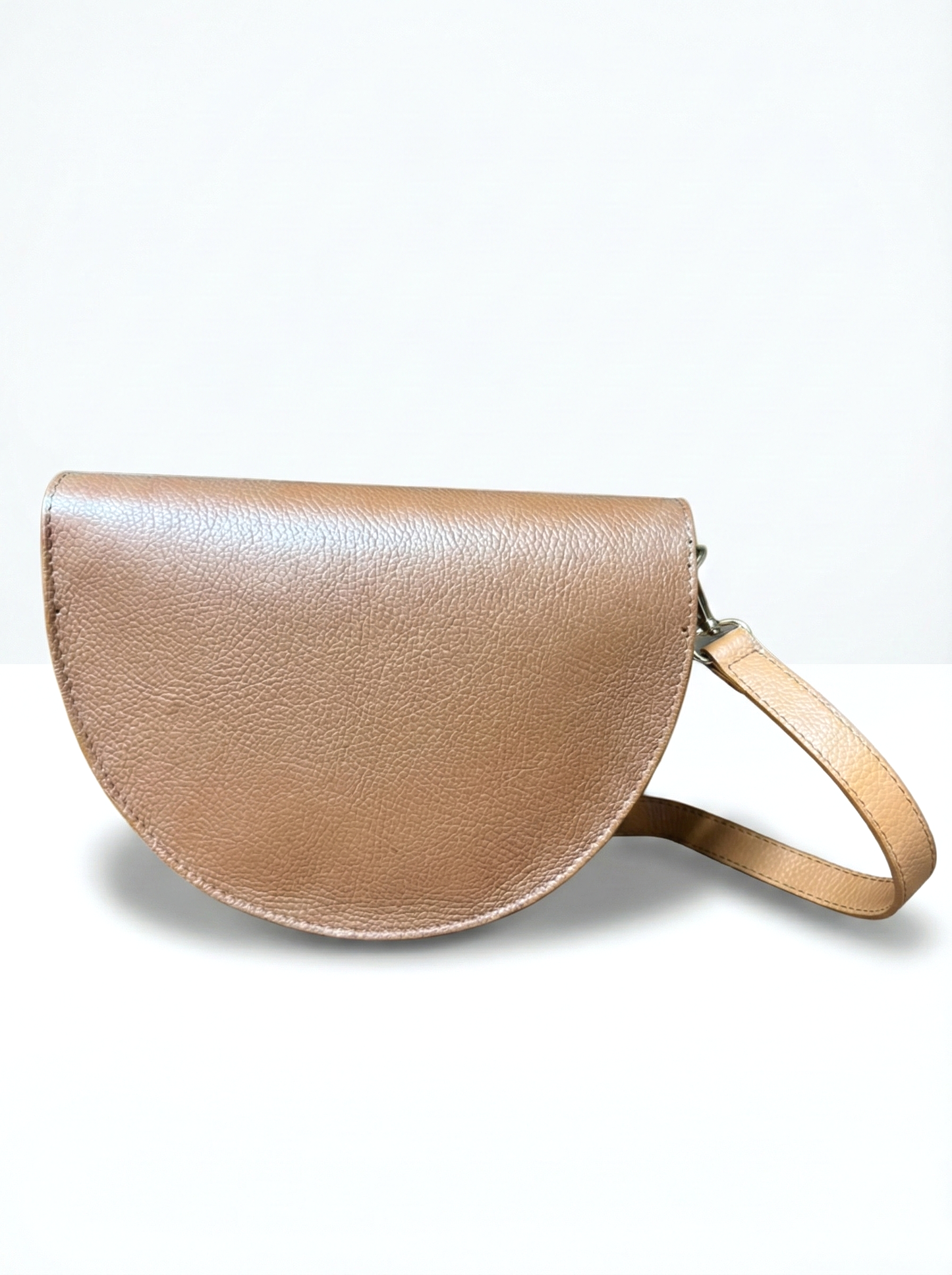 Structured Crossbody Bag in Genuine Dollar Leather - Made in Italy - Art. 26004
