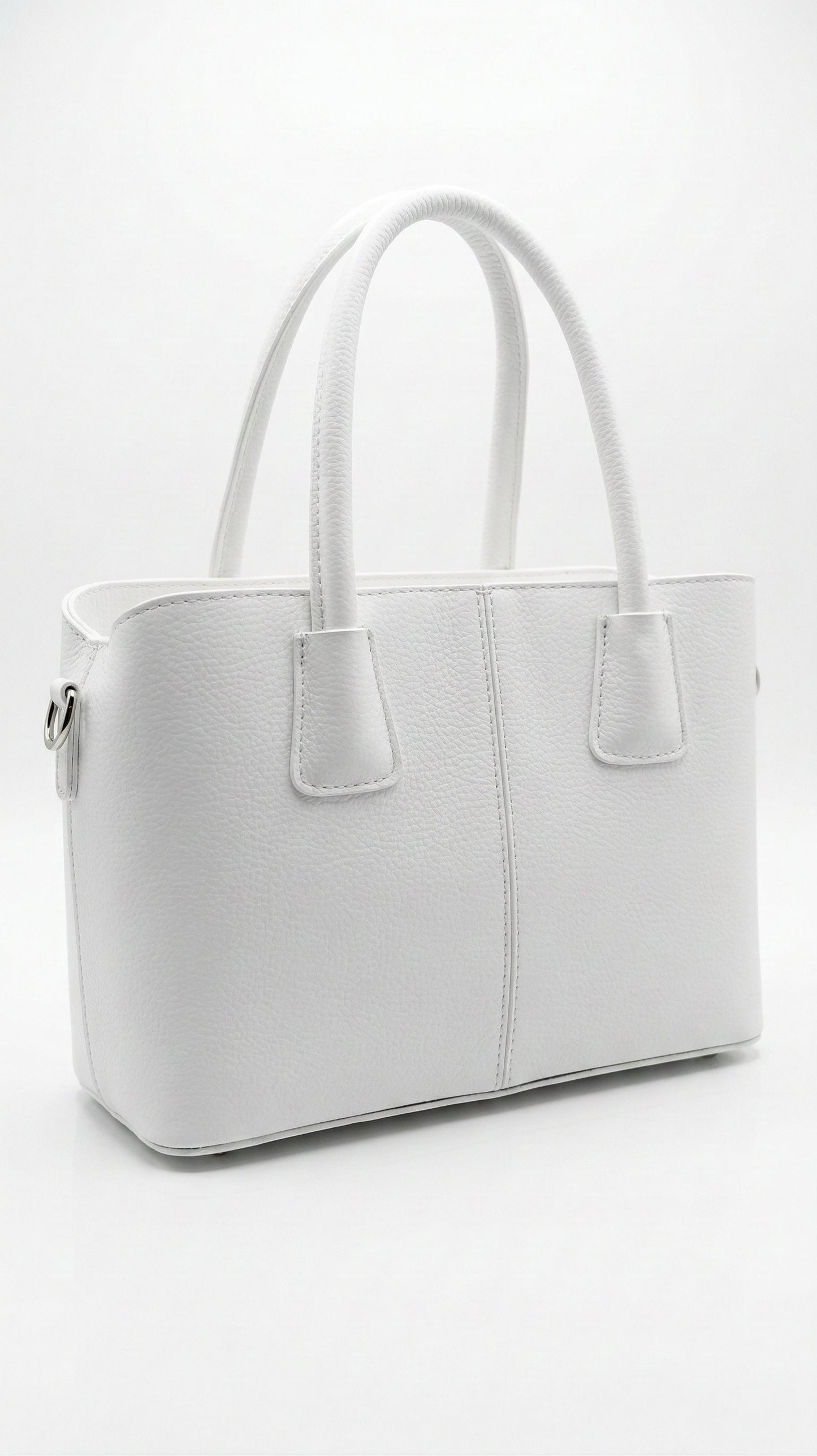 Structured Handbag in Genuine Dollaro Leather - Made in Italy - Art. 26063