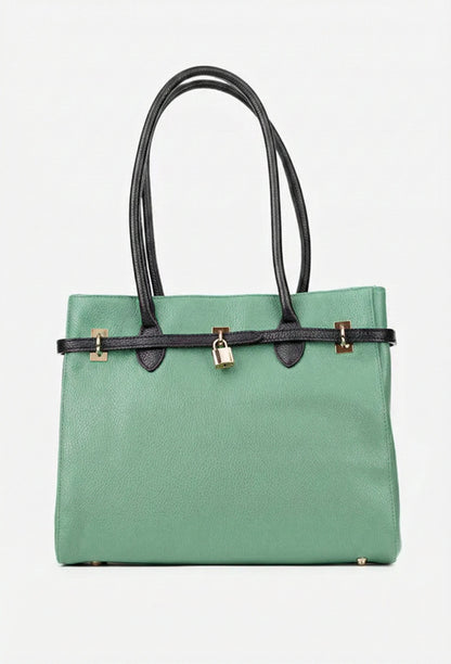 Structured Crossbody Bag in Genuine Dollar Leather - Made in Italy - Art. 25401