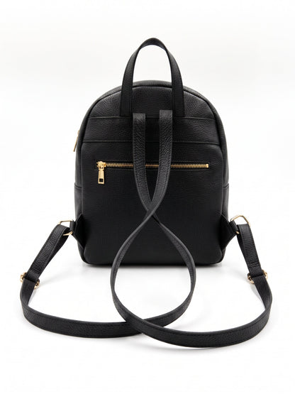 Soft Backpack in Genuine Dollaro Leather - Made in Italy - Art. 26113