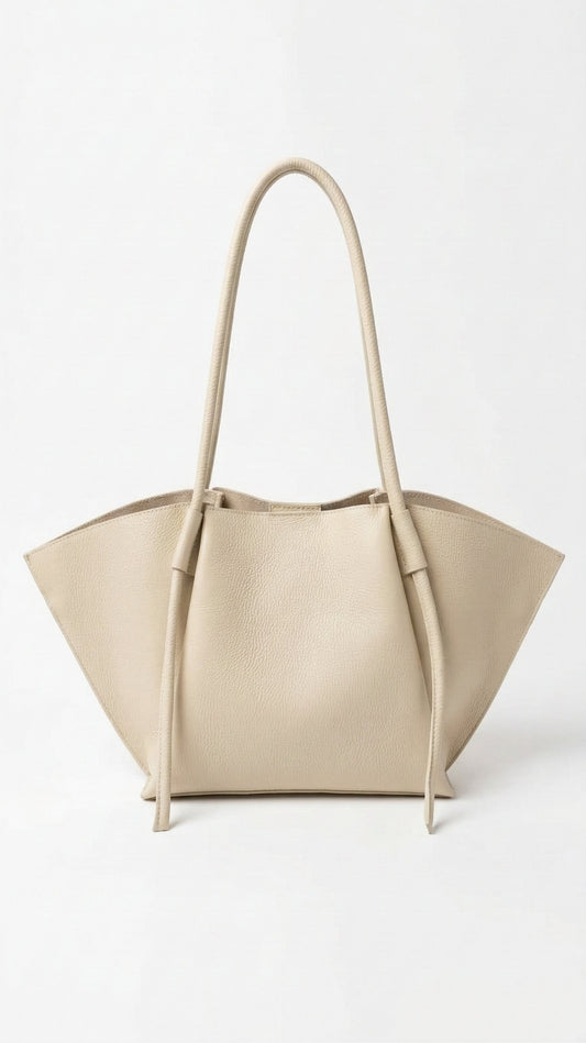 Soft Shoulder Bag in Genuine Dollaro Leather - Made in Italy - Art. 26062