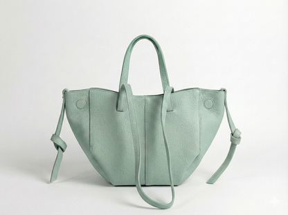 Soft Handbag and Crossbody Bag in Genuine Dollar Leather - Made in Italy - Art. 24049