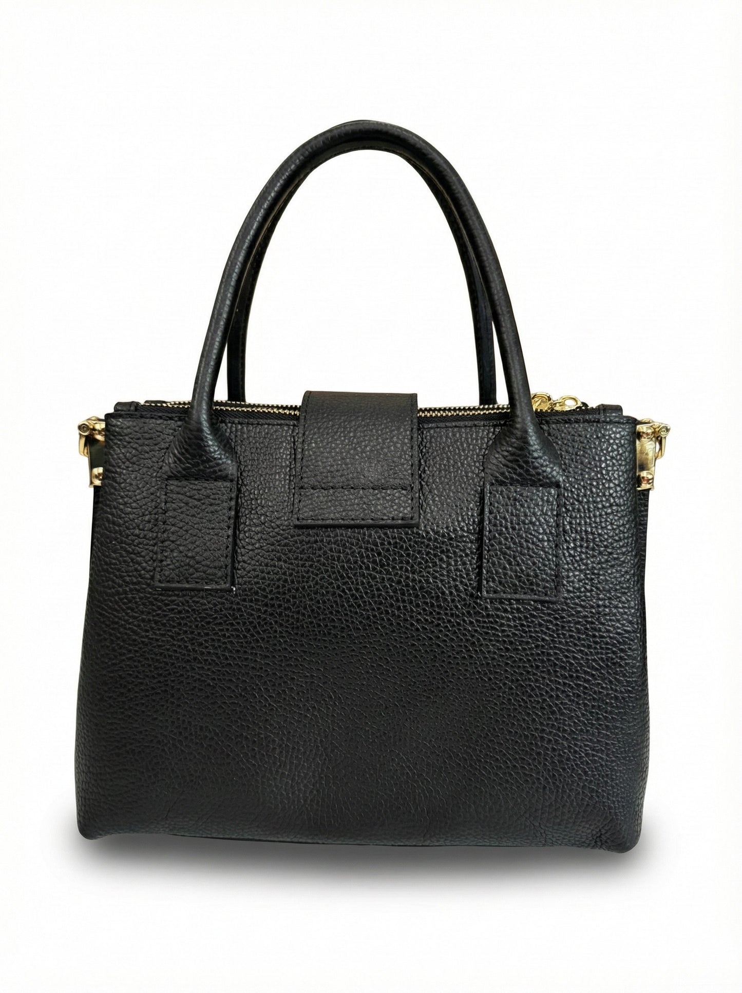 Structured Handbag in Genuine Dollar Leather - Made in Italy - Art. 26015
